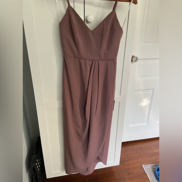 Lulus Reinette Mauve Purple Midi Dress - Picture 4 of 4